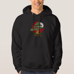 Japansk konstestetisk japansk kultur Retro Bonsai Hoodie