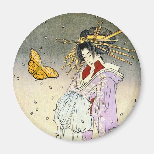 Japansk konstmagnet magnet (Framsidan)