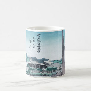 Japansk konstruktionsWoodwork Ukiyo-e vid Hokusai Kaffemugg