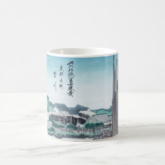 Japansk konstruktionsWoodwork Ukiyo-e vid Hokusai Kaffemugg