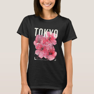 Japansk Körsbärsblomkonst Tokyo Japan Estetik T Shirt
