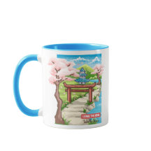 Japansk Körsbärsblommas Pixel Art