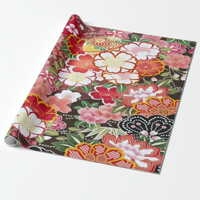 Japansk körsbärsBlommigt för Blommar Decoupage Presentpapper (Utrullad)
