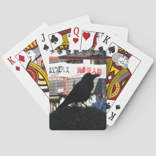 Japansk Kråka Casinokort (Baksidan)
