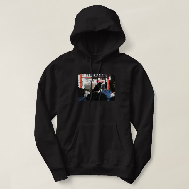 Japansk Kråka Hoodie (Design framsida)