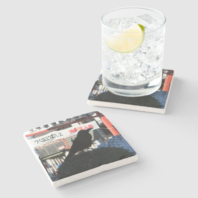 Japansk Kråka Stenunderlägg (Sidan)