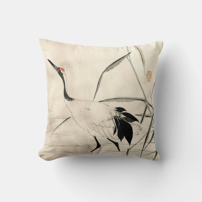 Japansk kran, Anpassningsbar Pillow Kudde (Framsida)