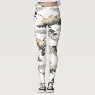 Japansk kran i stil: elegant design. leggings