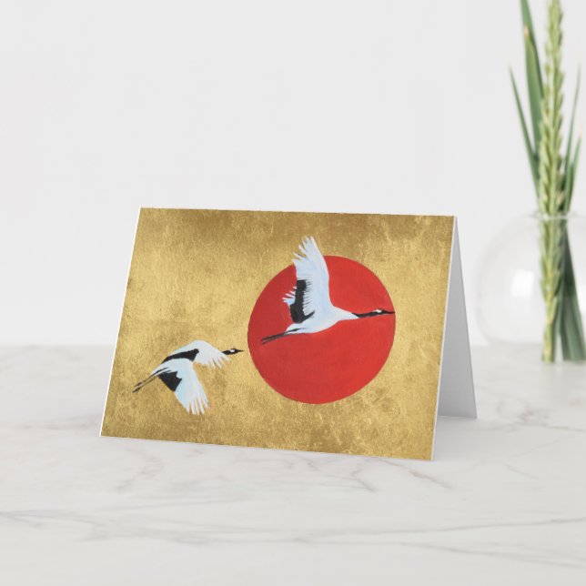 Japansk kran kort (Framsida)