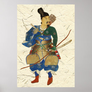 Japansk krigarebågskytt poster