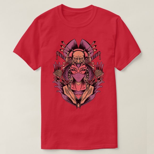 Japansk kultur Geisha, andra syndikatet japan krig T Shirt (Design framsida)