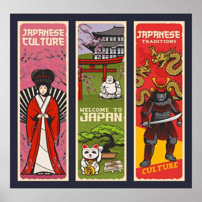 Japansk kultur poster (Framsidan)