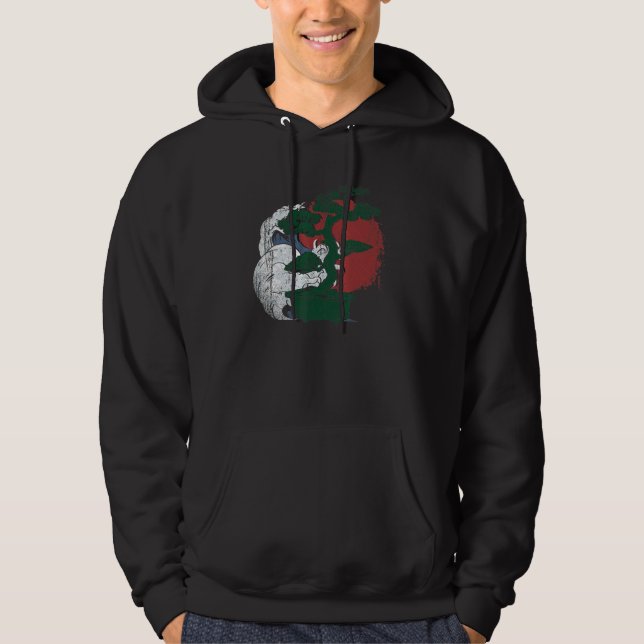 Japansk kulturbonsai Aesthetic Zen Buddhist Bon Hoodie (Framsida)