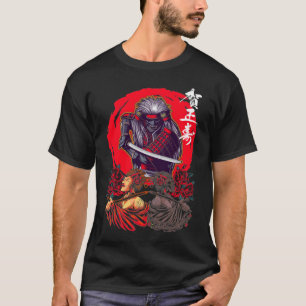 Japansk kulturdöd Samurai Warrior Swordsman T Shirt