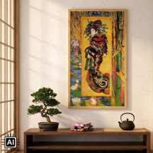 Japansk kurtisan Oiran av Vincent van Gogh