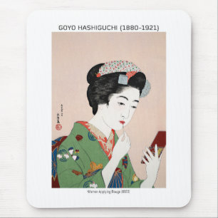 Japansk kvinna som ansöker rouge - Goyō Hashiguchi Musmatta