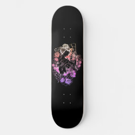 Japansk kvinna som dansar i blommor Skateboard Dec