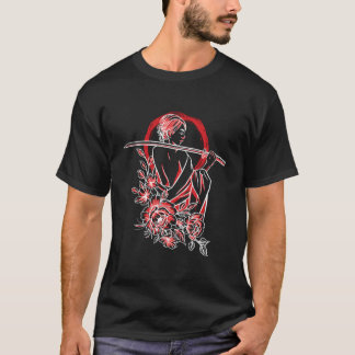 Japansk kvinnlig samuraj gammal japansk kultur O T Shirt