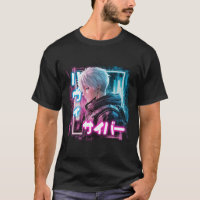 Japansk kyberpunk animerad pojke