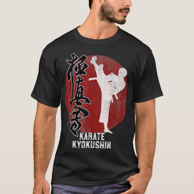 Japansk Kyokushin Karate Martial Art Gift T Shirt (Framsida)