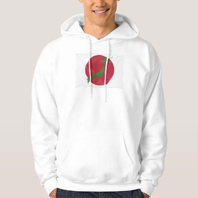 Japansk landflagga sweatshirt (Framsida)