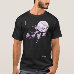 Japansk Lila Sakura Cherry Blommar Flower Class T Shirt