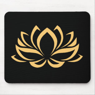 Japansk Lotus Flower-Blommar Musmatta
