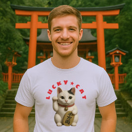 Japansk Lucky Cat Charm T Shirt