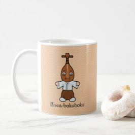 Japansk lutmänniska Biwa-bokuboku: Tecknad Yokai Kaffemugg