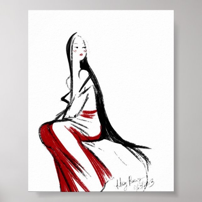 Japansk Maiden Poster (Framsidan)