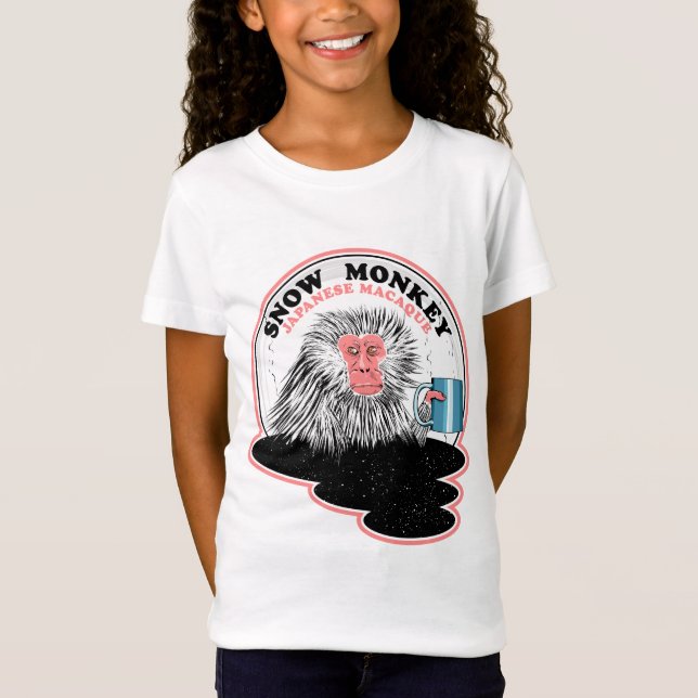 Japansk makaque Snö Monkey T Shirt (Framsida)