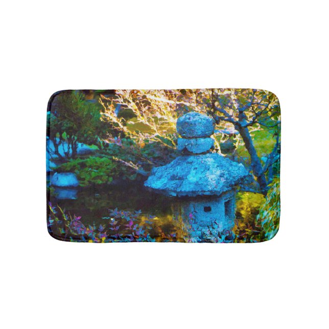 Japansk målad Garden Badrumsmatta (Framsidan)