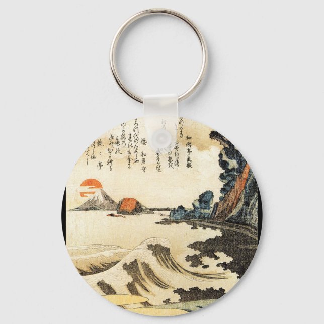 Japansk målning c. 1 800 nyckelring (Framsida)