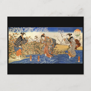 Japansk målning c. 1 800 vykort