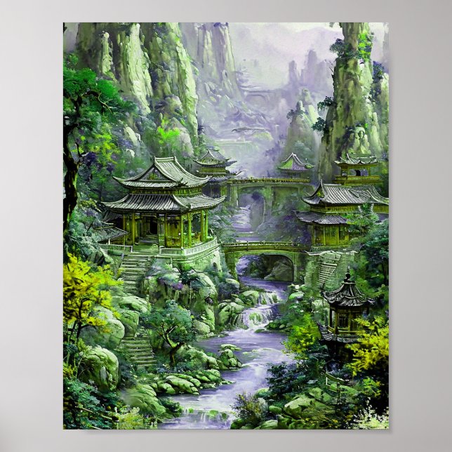 Japansk målning poster (Framsidan)