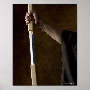 Japansk man med svärd 2 poster