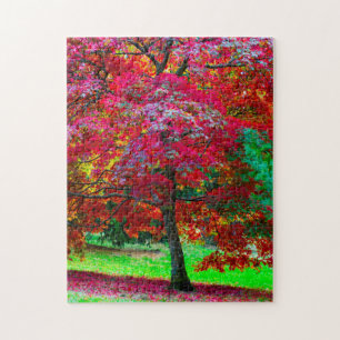 Japansk Maple Träd Jigszle puzzle Pussel