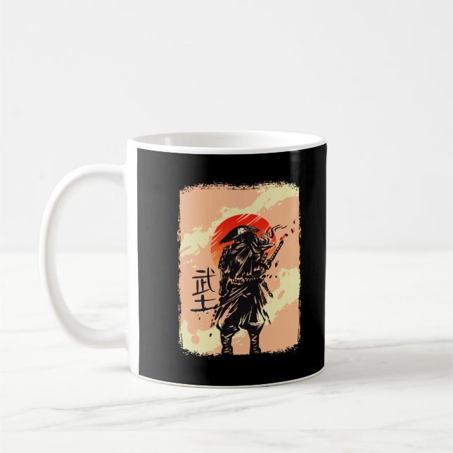 Japansk martialkonst Japanska Samurai Kaffemugg (Vänster)