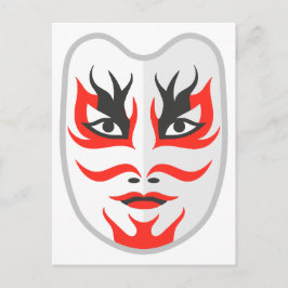 Japansk mask vykort