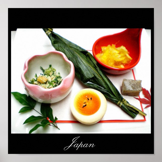 Japansk mat, Bilder från Japan Poster (Framsidan)