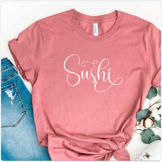 Japansk mat, modern sushi, sushi Food T Shirt