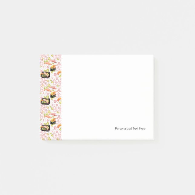 Japansk mat: Sushimönster 2 Post-it Block (Framsida)