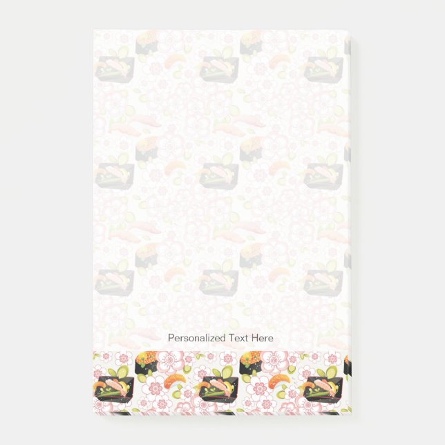 Japansk mat: Sushimönster 2 Post-it Block (Framsida)