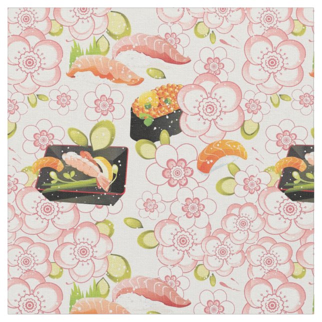 Japansk mat: Sushimönster 2 Tyg (Närbild)