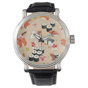 Japansk mat: Sushimönster 3 Armbandsur