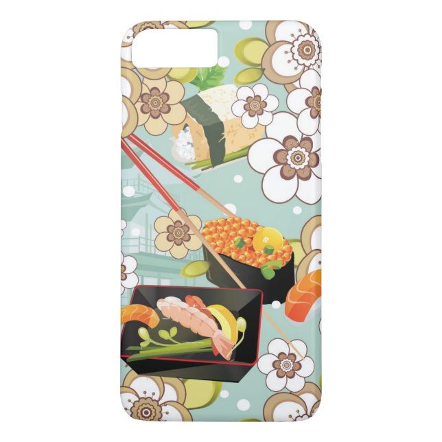 Japansk mat: Sushimönster 4 Case-Mate iPhone Skal (Baksida)