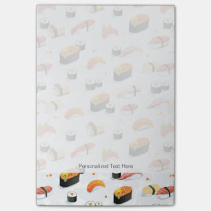Japansk mat: Sushimönster Post-it Block