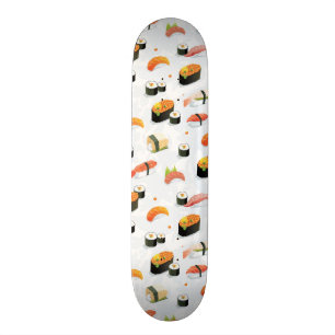 Japansk mat: Sushimönster Skateboard Bräda 19,5 Cm