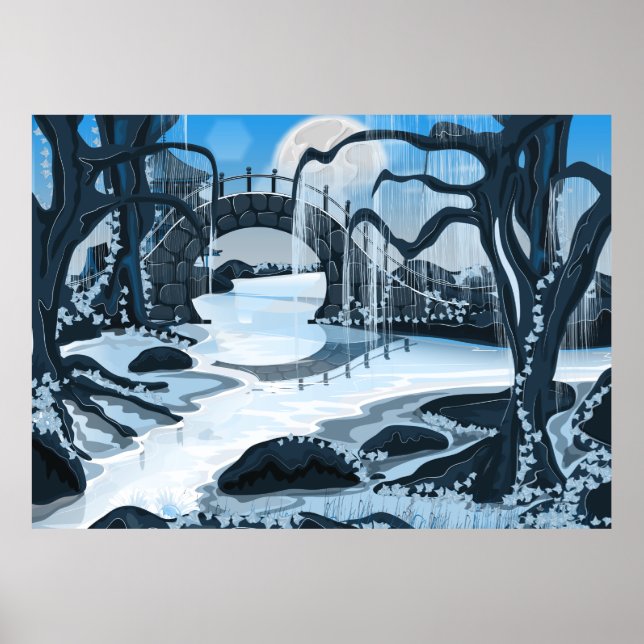 Japansk Meditation Garden Poster (Framsidan)