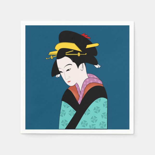 Japansk middag party pappersservett (Framsidan)